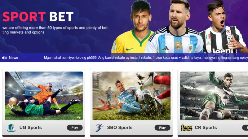 Sports Betting - 365PH - Legit Online Casino